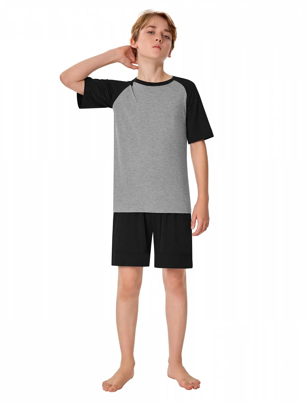 Пижама MoFiz для мальчиков, комплект из двух предметов: футболка с коротким рукавом и шорты, фото №3 Пижама MoFiz для мальчиков, комплект из двух предметов: футболка с коротким рукавом и шорты, фото №3