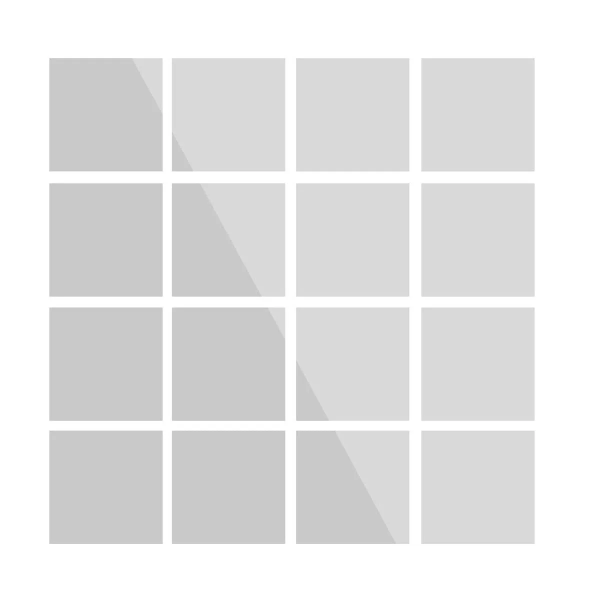 Дзеркальна плитка-наклейка 15 x 15 см 16 шт., фото №1 Дзеркальна плитка-наклейка 15 x 15 см 16 шт., фото №1