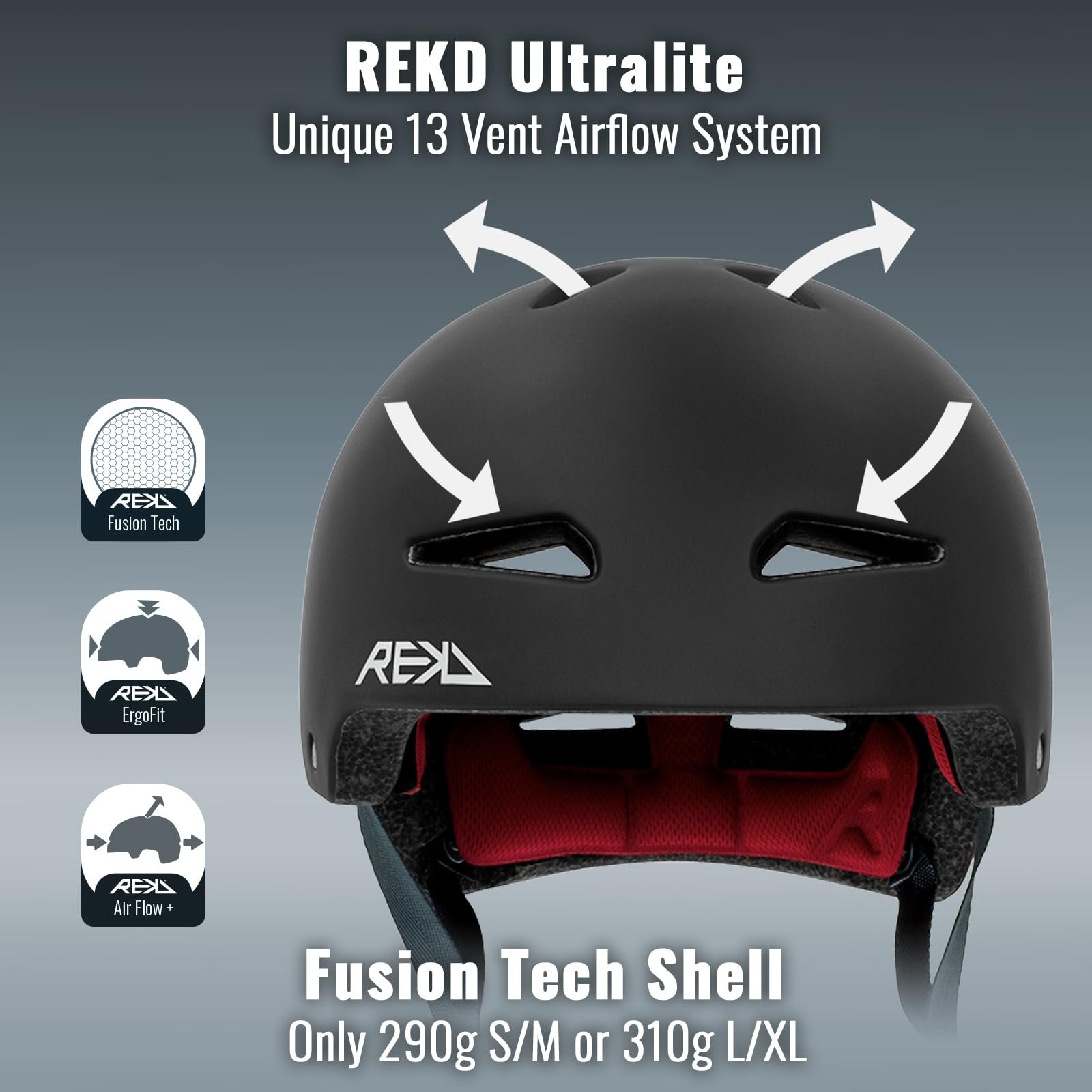 Шлем REKD Ultralite In-Mold Унисекс для взрослых, для скейтборда, фото №2