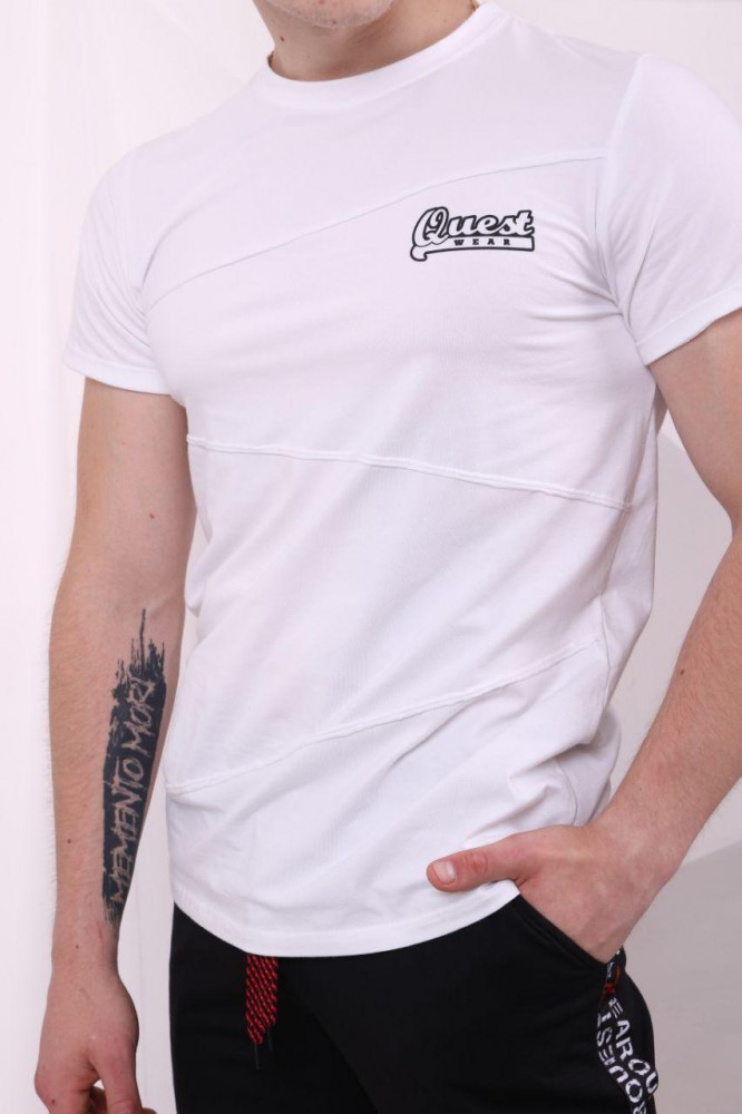 Футболка белая Quest Wear, фото №3