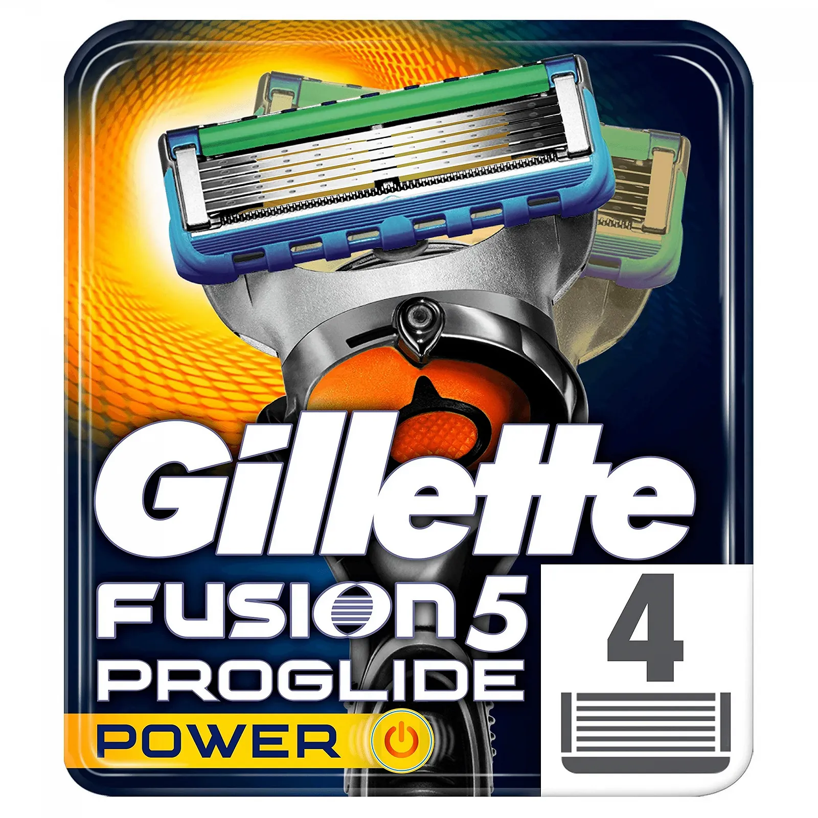 Сменные кассеты Gillette Fusion5 ProGlide Power 4 шт, фото №1