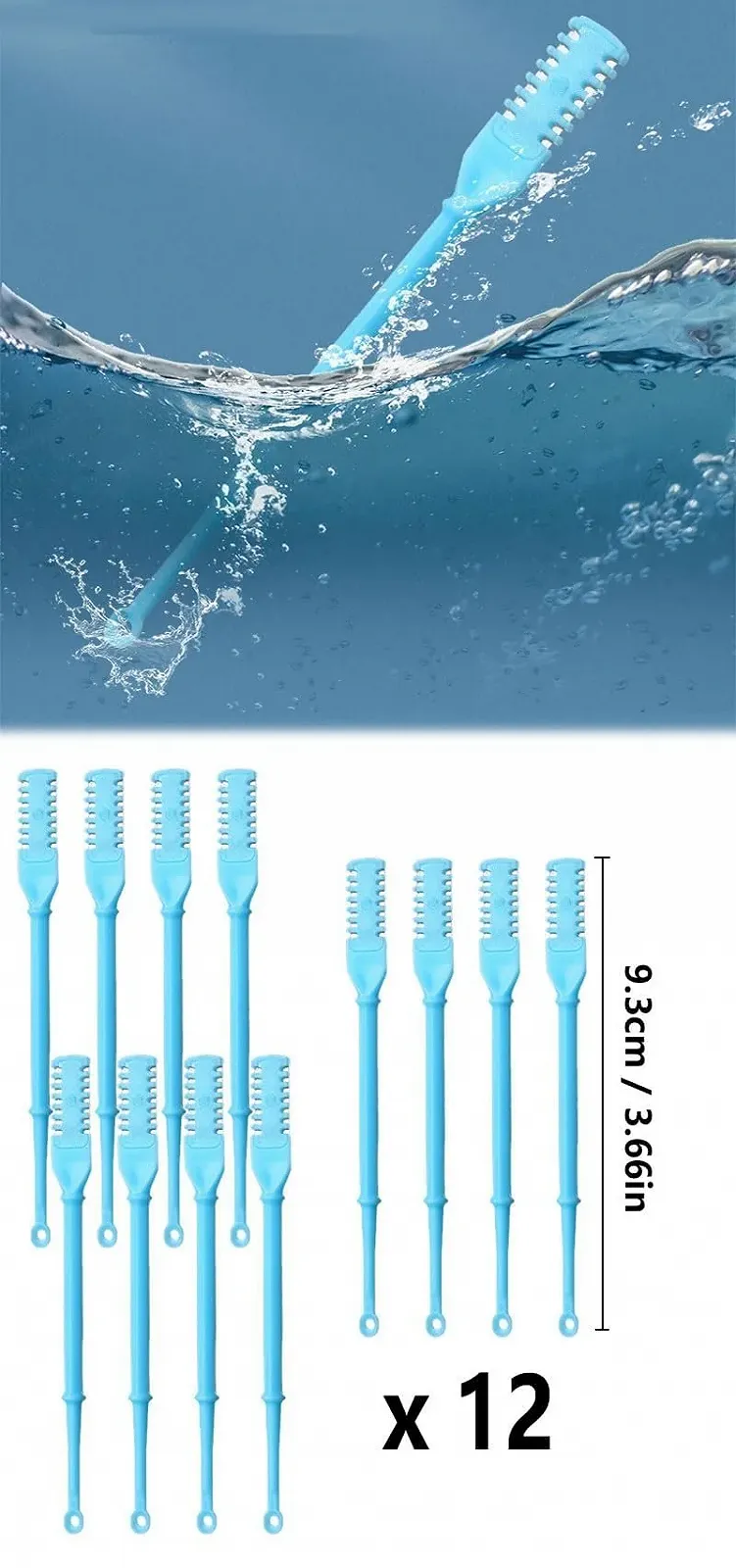 Комплект з 12 двосторонній тример для носових волосся, фото №4