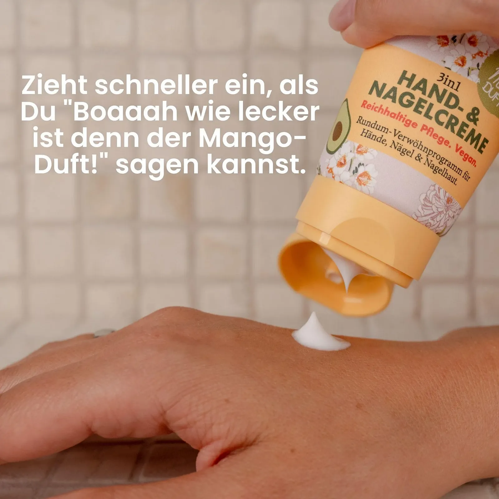 Крем для рук та нігтів Jean & Len Mango & Avocado з олією ши та какао, 75 мл, фото №4 Крем для рук та нігтів Jean & Len Mango & Avocado з олією ши та какао, 75 мл, фото №4