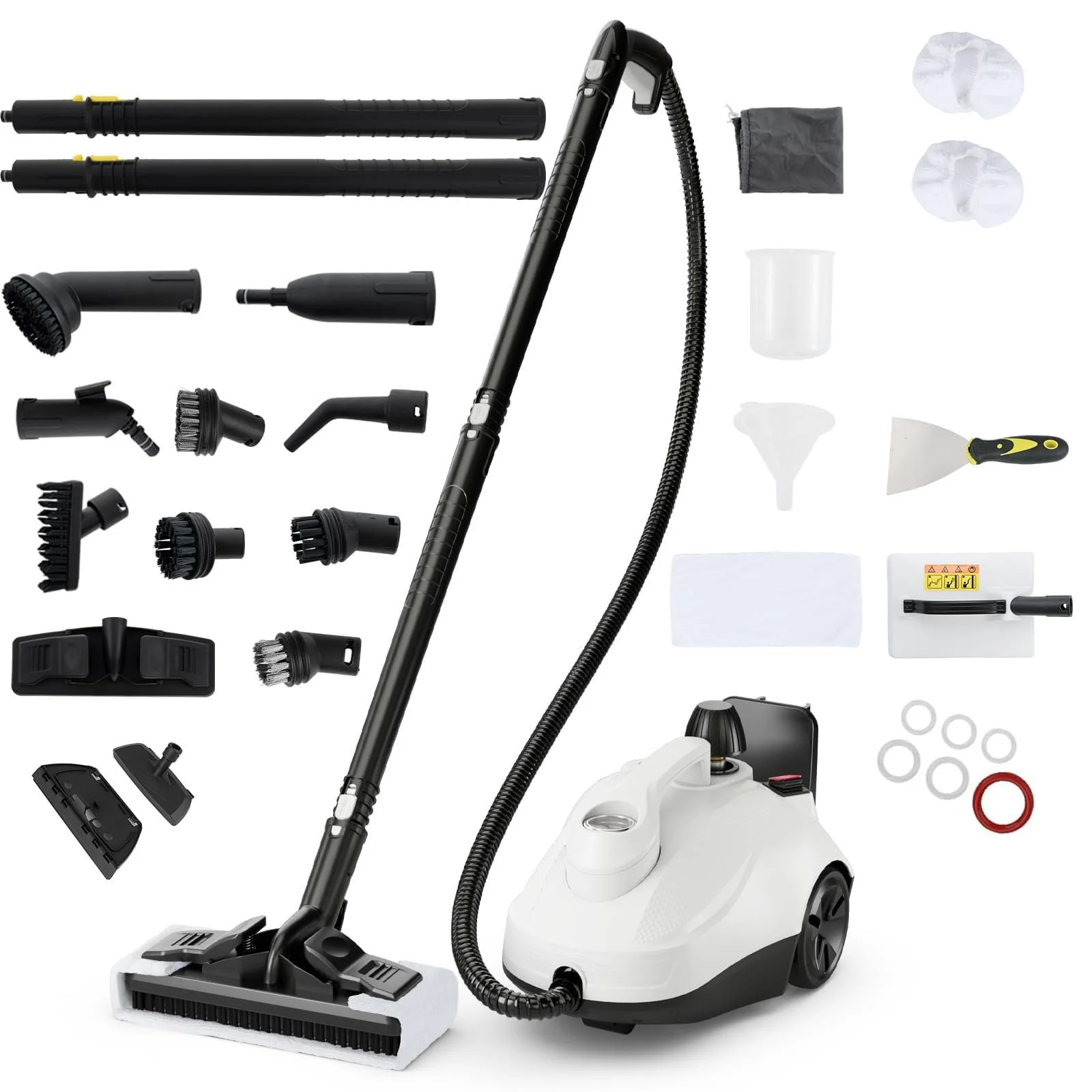 Пароочисник GOPLUS 2000 W 5 бар 1.8 л підлоговий та ручний, фото №1