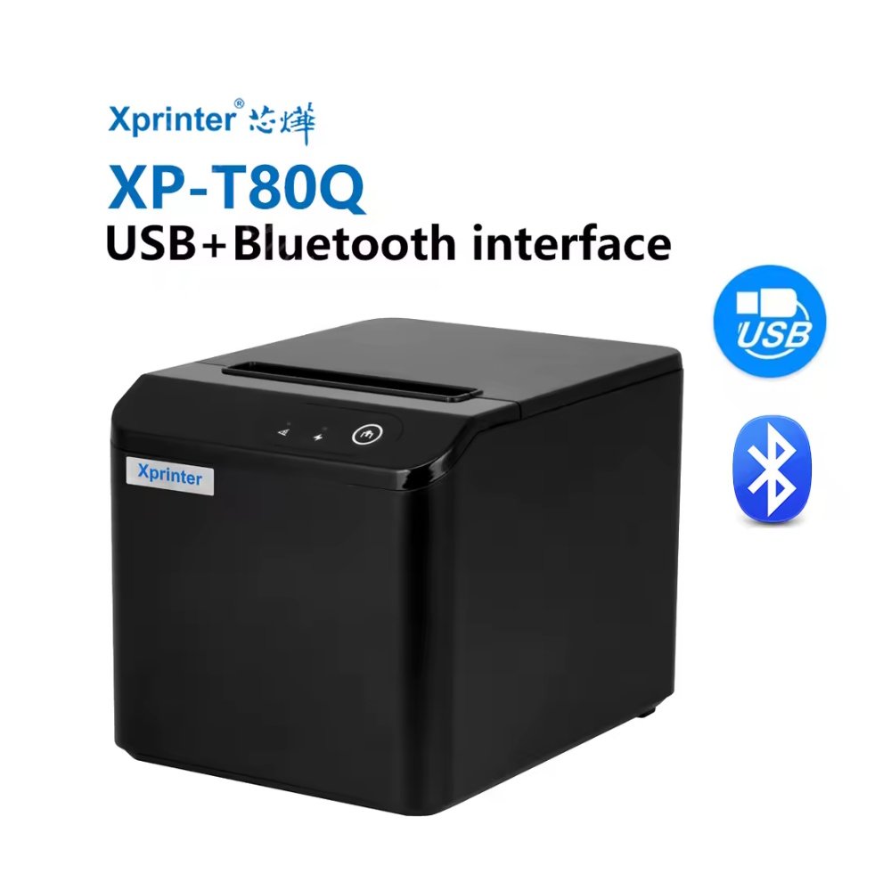 Принтер чеків Xprinter XP-T80Q USB/Bluetooth 80мм автообрізка термопринтер, фото №6