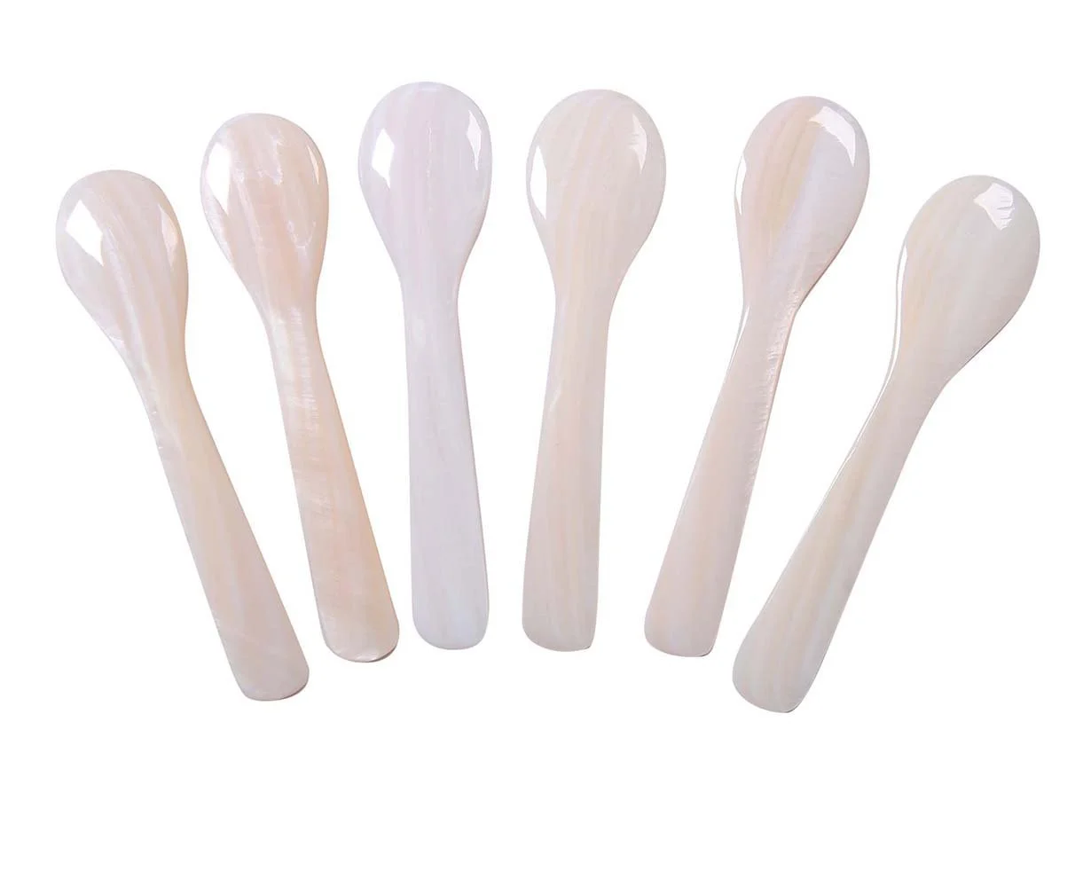 Ложка для ікри Marycrafts з перламутру, набір 6 шт., фото №2