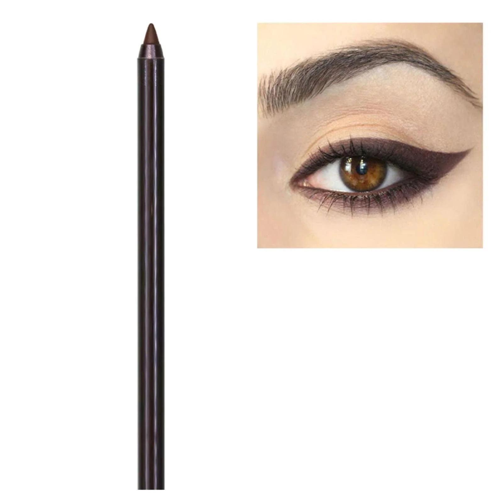 Водостойкий карандаш для глаз Механический Интегрированный Черный, фото №2