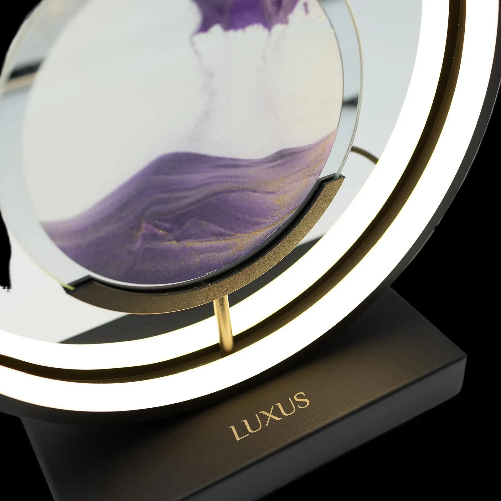 Настільна лампа Luxus Europe Quicksand Moving Sand Art LED Димована Червона, фото №5