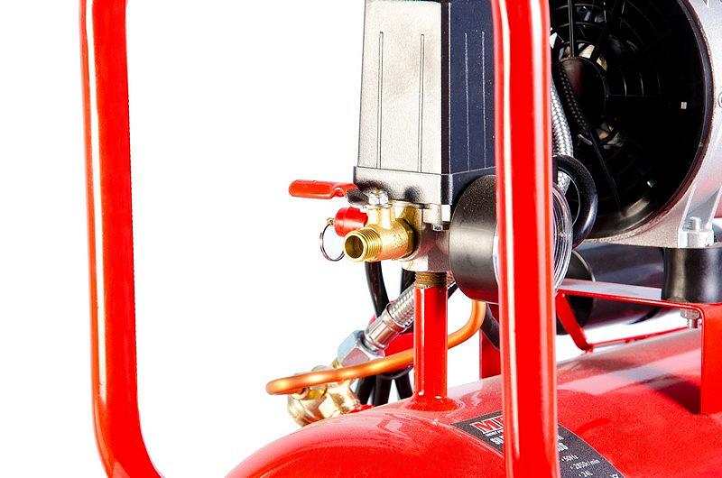 Компресор безшумний MPT PROFI OIL FREE 24 л 800 Вт 1450 об/хв 7 атм мідна обмотка MAC80243S, фото №6