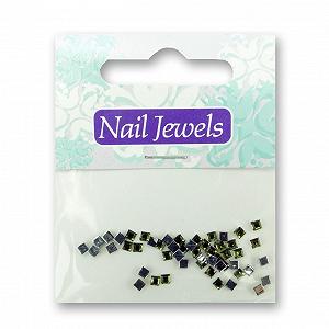 Стразы для ногтей Квадратные акриловые Оливковый - Фото 1