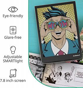 Электронная книга 7.8" PocketBook InkPad Color 2 / 32ГБ / Linux / Wi-Fi / Bluetooth / Цветной сенсорный E-Ink экран (1404 x 1872) / Настраиваемая яркость / Влагозащищенность IPX8 / Динамики / До 3 недель работы от батареи / Лунное серебро synthetic.ua - Фото 1