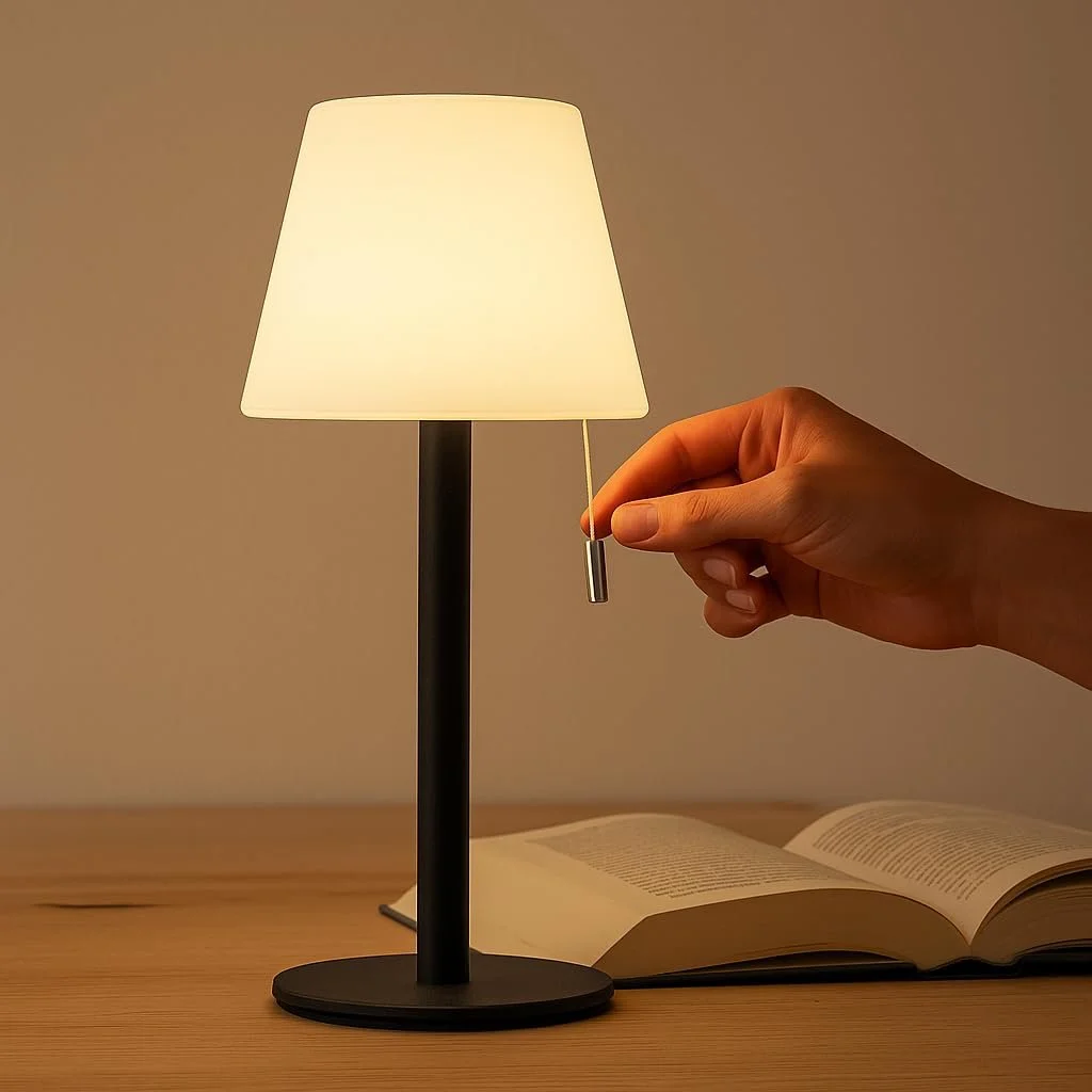 Настільна лампа Luxus Billy H30 x Ø12 LED Акумуляторна Gold, фото №4