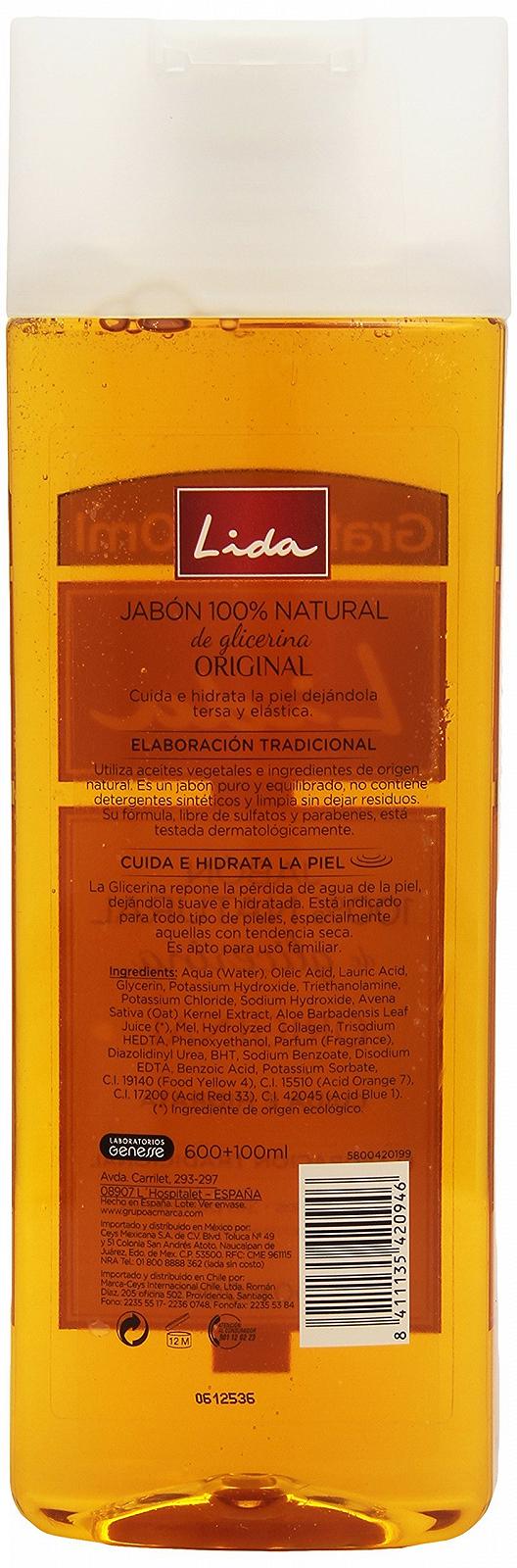 Гель для душу Lida Lida 600 мл, фото №2