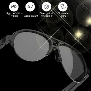 Розумні окуляри для перекладу AI Bluetooth 5.4 Аудіо сонцезахисні окуляри 144 мови synthetic.ua - Фото 1