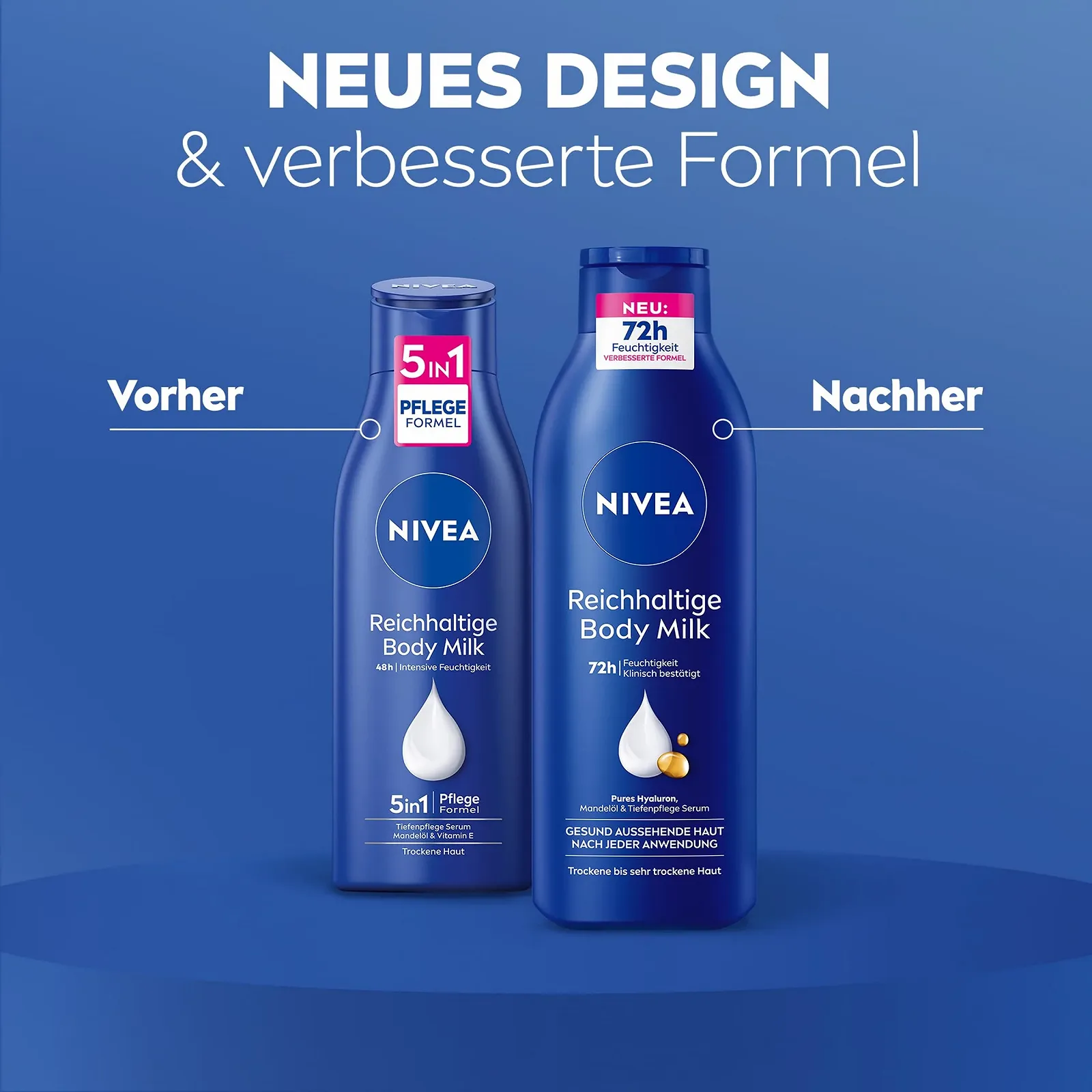 Молочко для тела NIVEA Rich, интенсивно питательный крем для тела с чистой гиалуроновой кислотой, миндальным маслом и сывороткой Deep Care, 250 мл, фото №3 Молочко для тела NIVEA Rich, интенсивно питательный крем для тела с чистой гиалуроновой кислотой, миндальным маслом и сывороткой Deep Care, 250 мл, фото №3