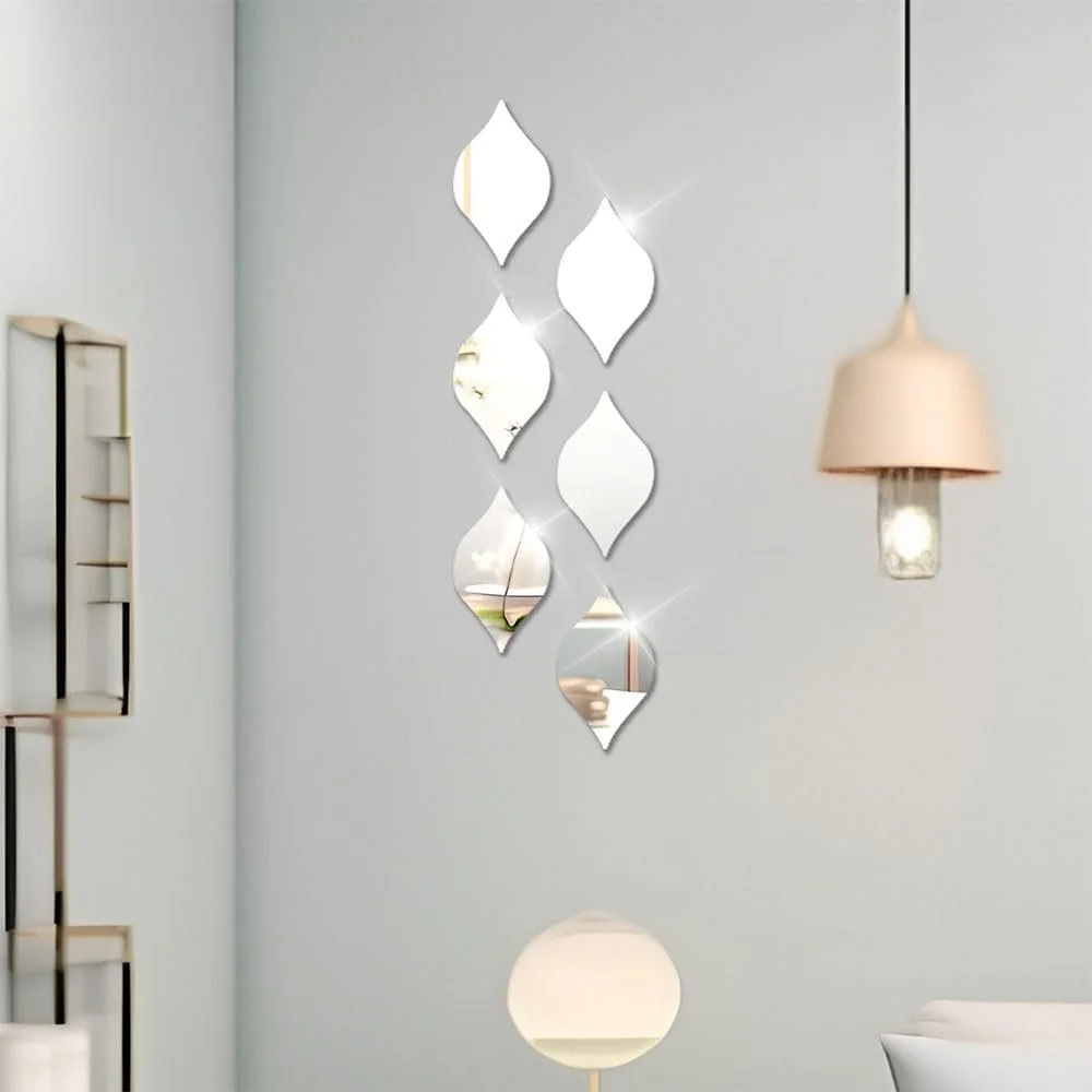 Наклейка-дзеркало на стіну Шестикутник 24 шт. Сріблястий, фото №5 Наклейка-дзеркало на стіну Шестикутник 24 шт. Сріблястий, фото №5