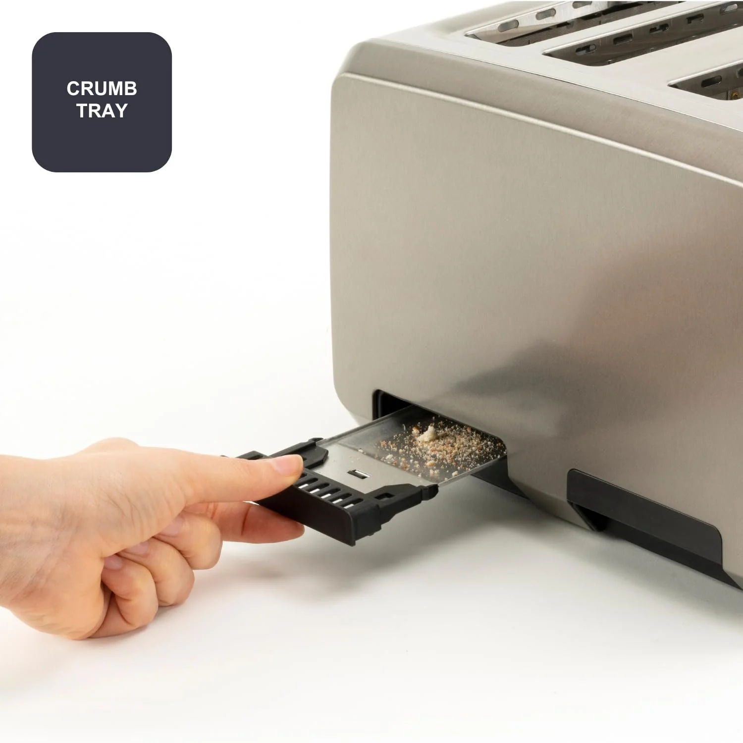 Тостер BLACK+DECKER BXTO1960E, 1960 Вт, цифрове налаштування підсмажування, 6 рівнів, 4 відділення, функції: стоп, розігрів та розморожування, автоматична система центрування, підігрівач хліба, фото №8 Тостер BLACK+DECKER BXTO1960E, 1960 Вт, цифрове налаштування підсмажування, 6 рівнів, 4 відділення, функції: стоп, розігрів та розморожування, автоматична система центрування, підігрівач хліба, фото №8