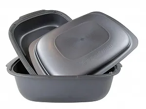 Форма для лазаньи TUPPERWARE UltraPro 5,7 л + 3,3 л с крышкой черная synthetic.ua - Фото 1