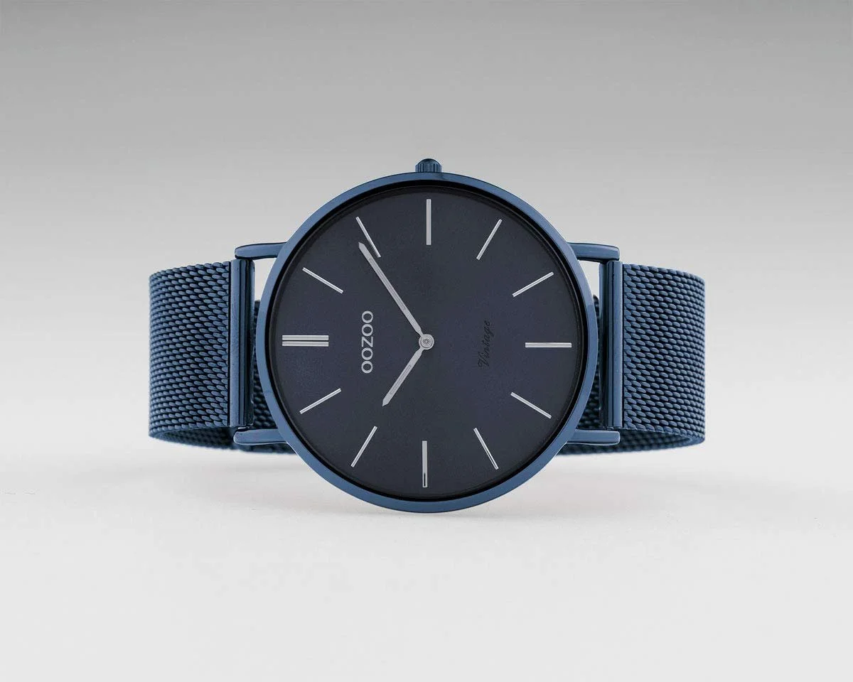 Вінтажний годинник Oozoo з металевим ремінцем з нержавіючої сталі, фото №4