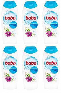 Крем-гель для душу BABA Конвалія та Фіалка 6 x 400 мл - Фото 1