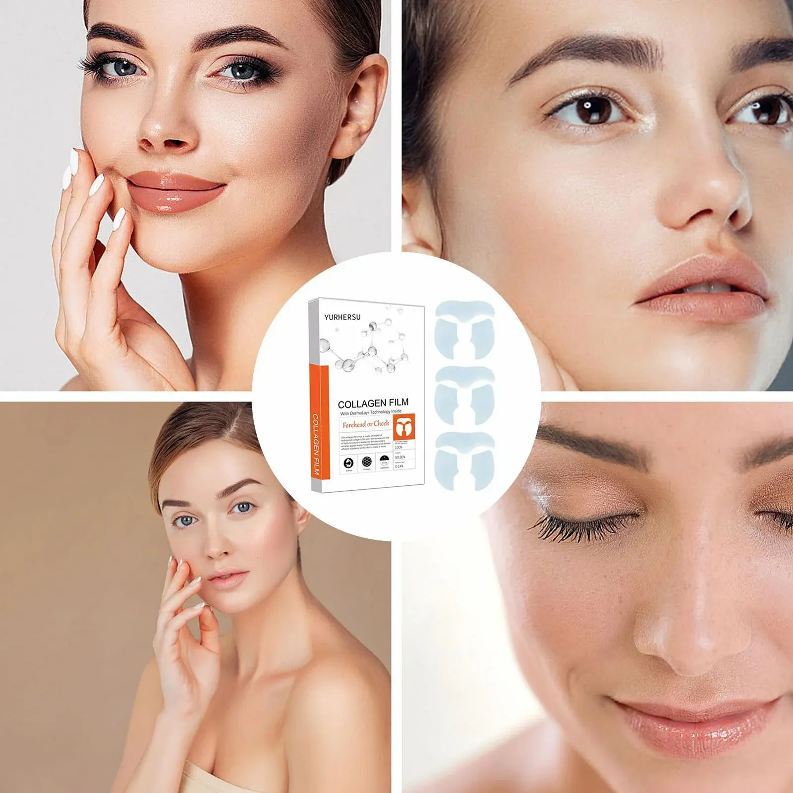 Патч для упругости лба Learnlyrics, миофасциальная лифтинг-лента, патч против покраснения, пленка с коллагеном, фото №2