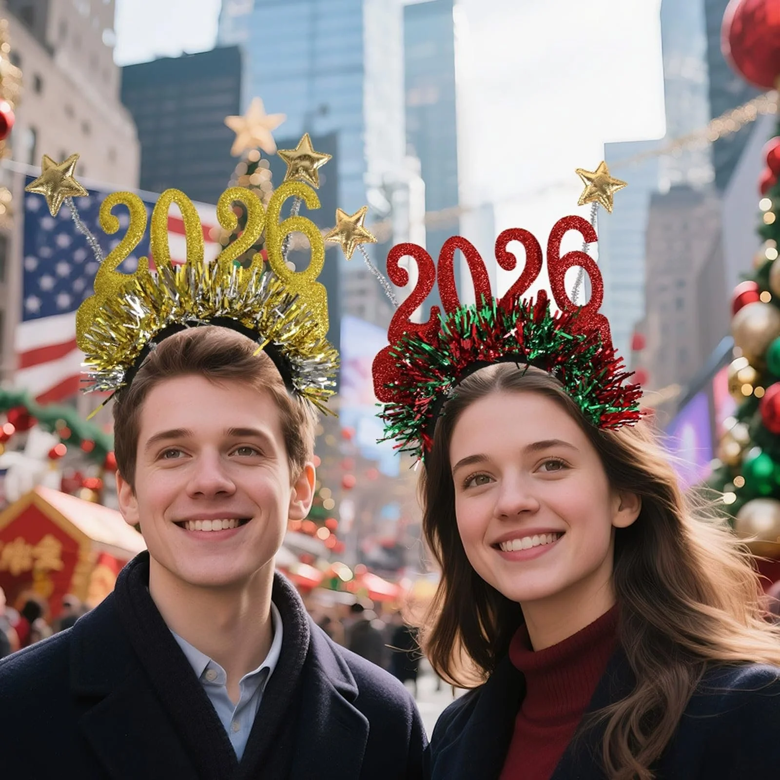 Набір з 2 святкових обручів на Новий рік, фото №3