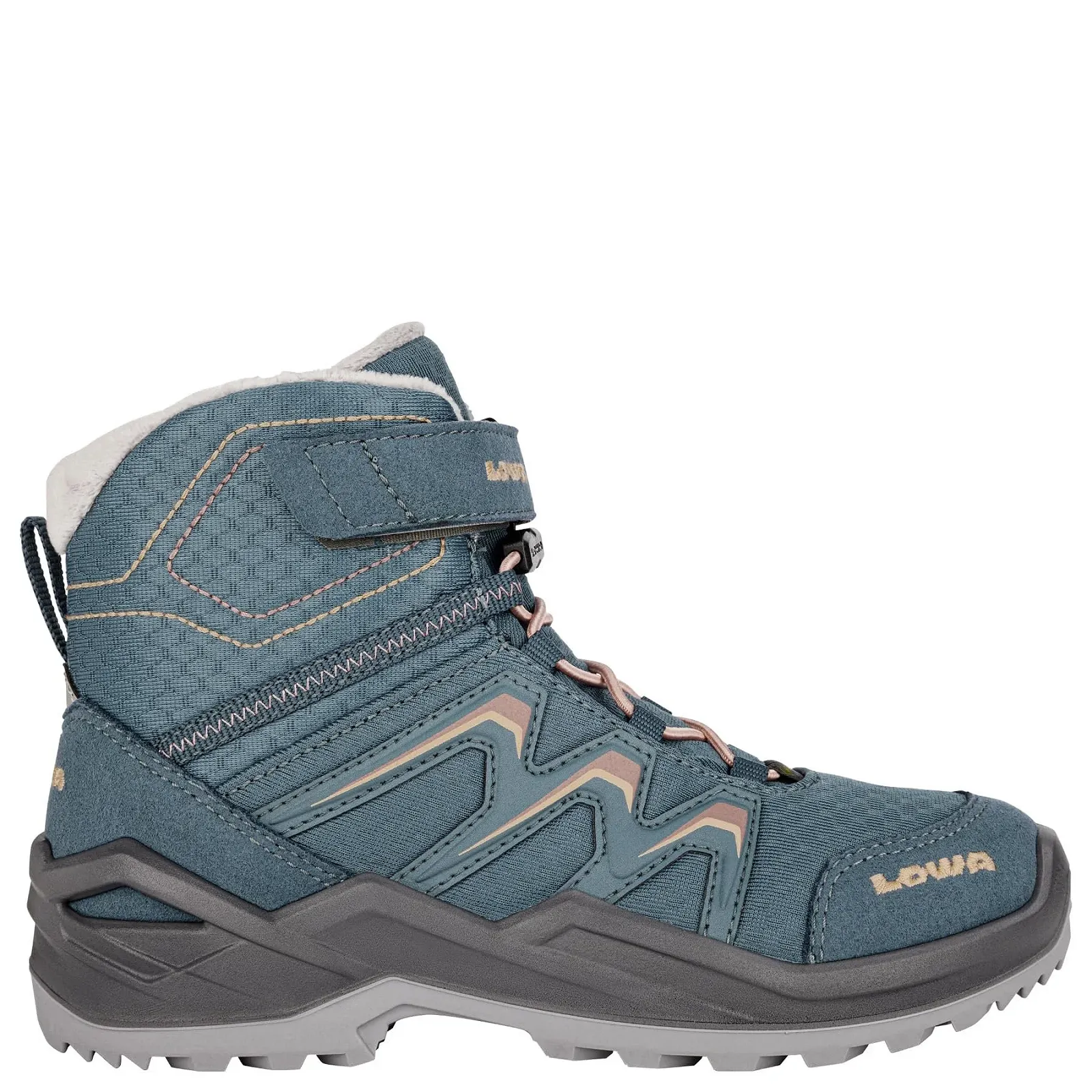 Черевики Lowa Maddox Warm GTX Mid JR Petrol/Rose, фото №1