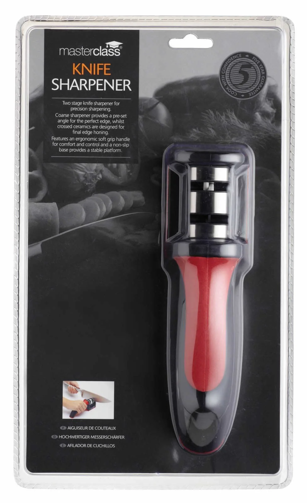 Точилка для ножів MasterClass 2-ступінчаста протяжна, фото №2 Точилка для ножів MasterClass 2-ступінчаста протяжна, фото №2