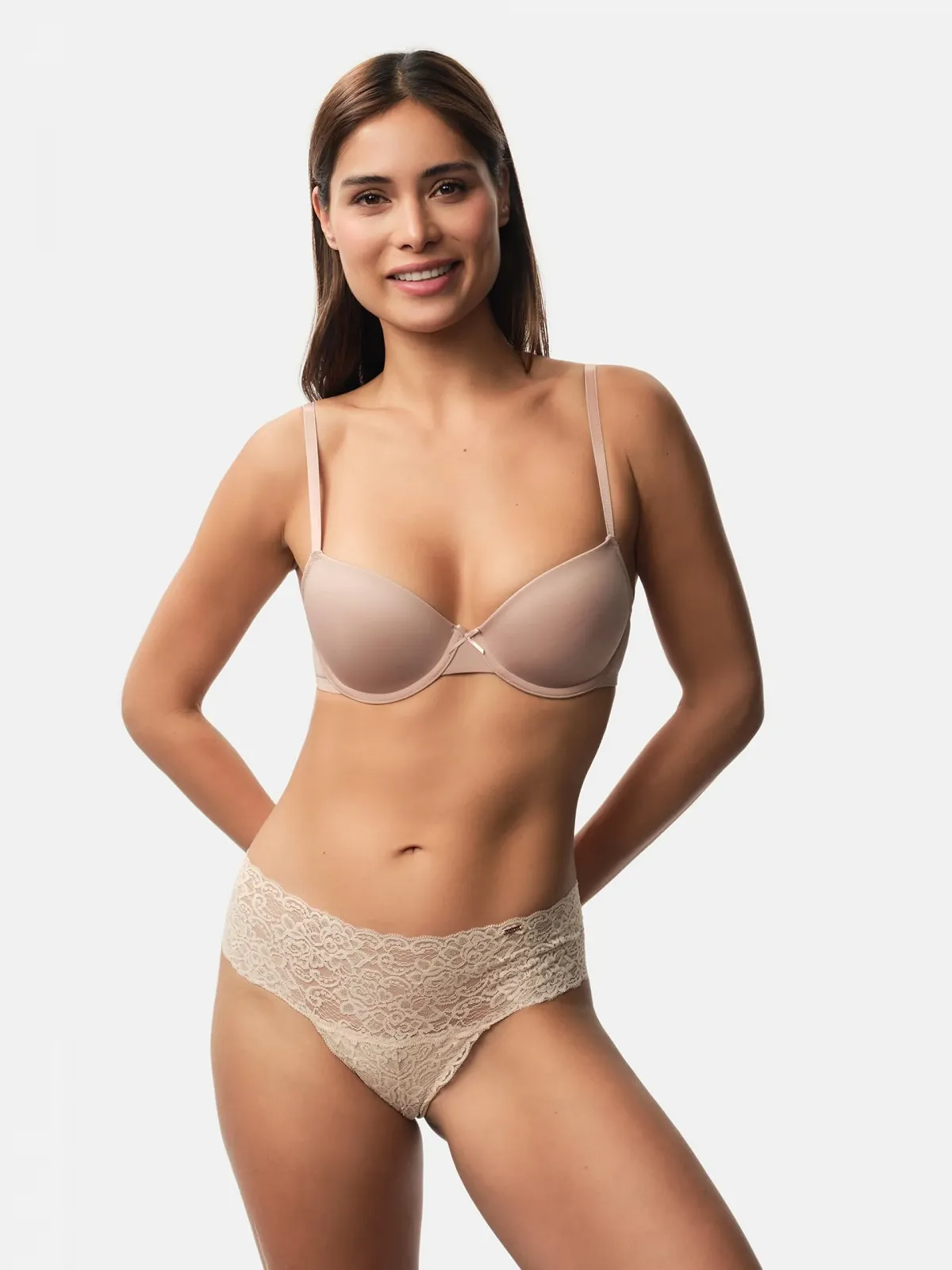 Бюстгальтер Dorina Comfort Lace CHLOE-2PP 3/4 чашки с легким уплотнением на косточках 2 шт. Black Pink Red Ivory, фото №2