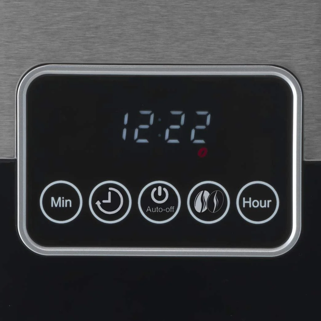 Капельная кофеварка Trebs 24100 1.5 л LED Touch Display Stainless Steel / Black, фото №5