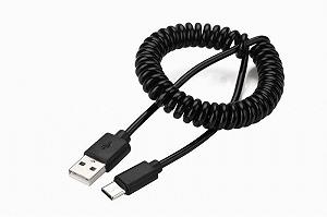 Кабель спіральний Cablexpert CC-USB2C-AMCM-6 USB 2.0 A-тато / С-тато - Фото 1