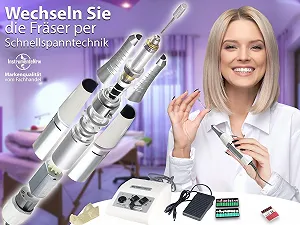 Электрическое устройство для маникюра с набором аксессуаров 40 шт, 30 000 оборотов synthetic.ua - Фото 1