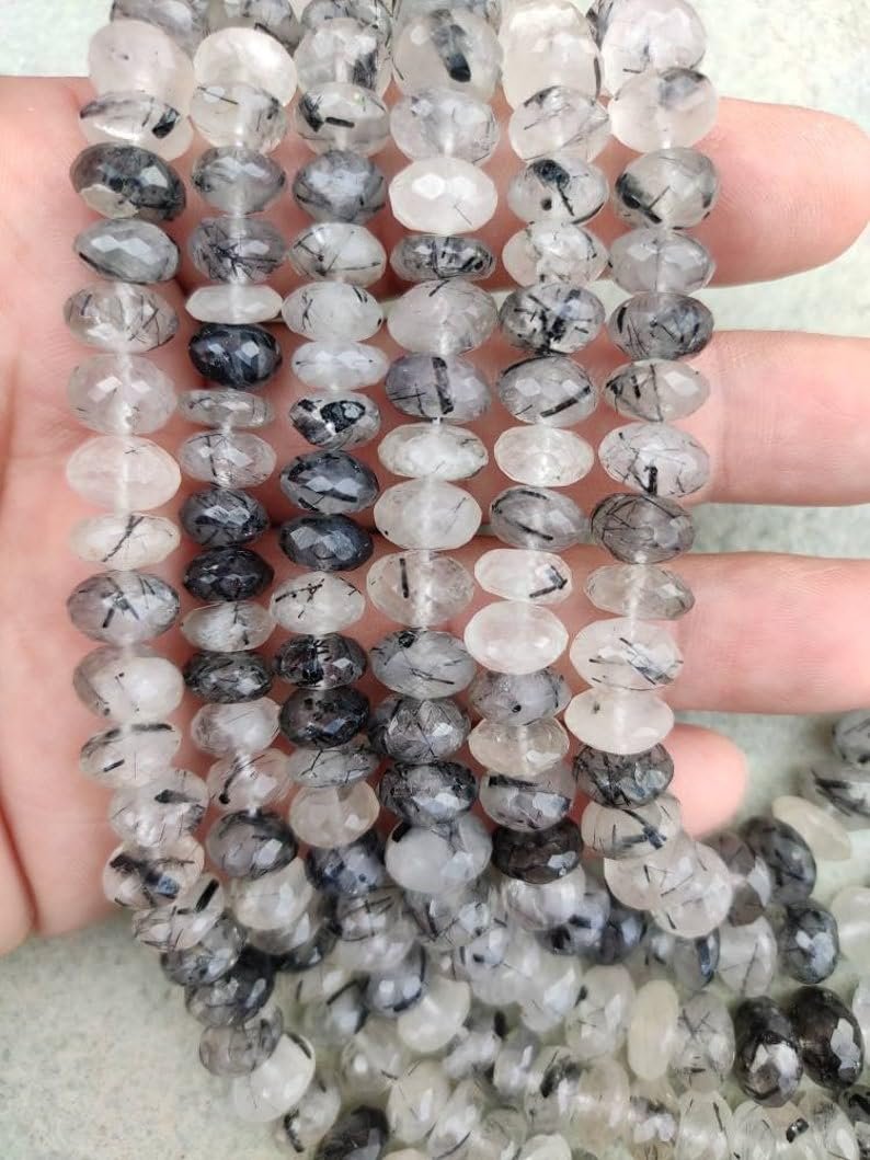 Бусины Рутиловые круглые граненые 9.5-10 мм, фото №3