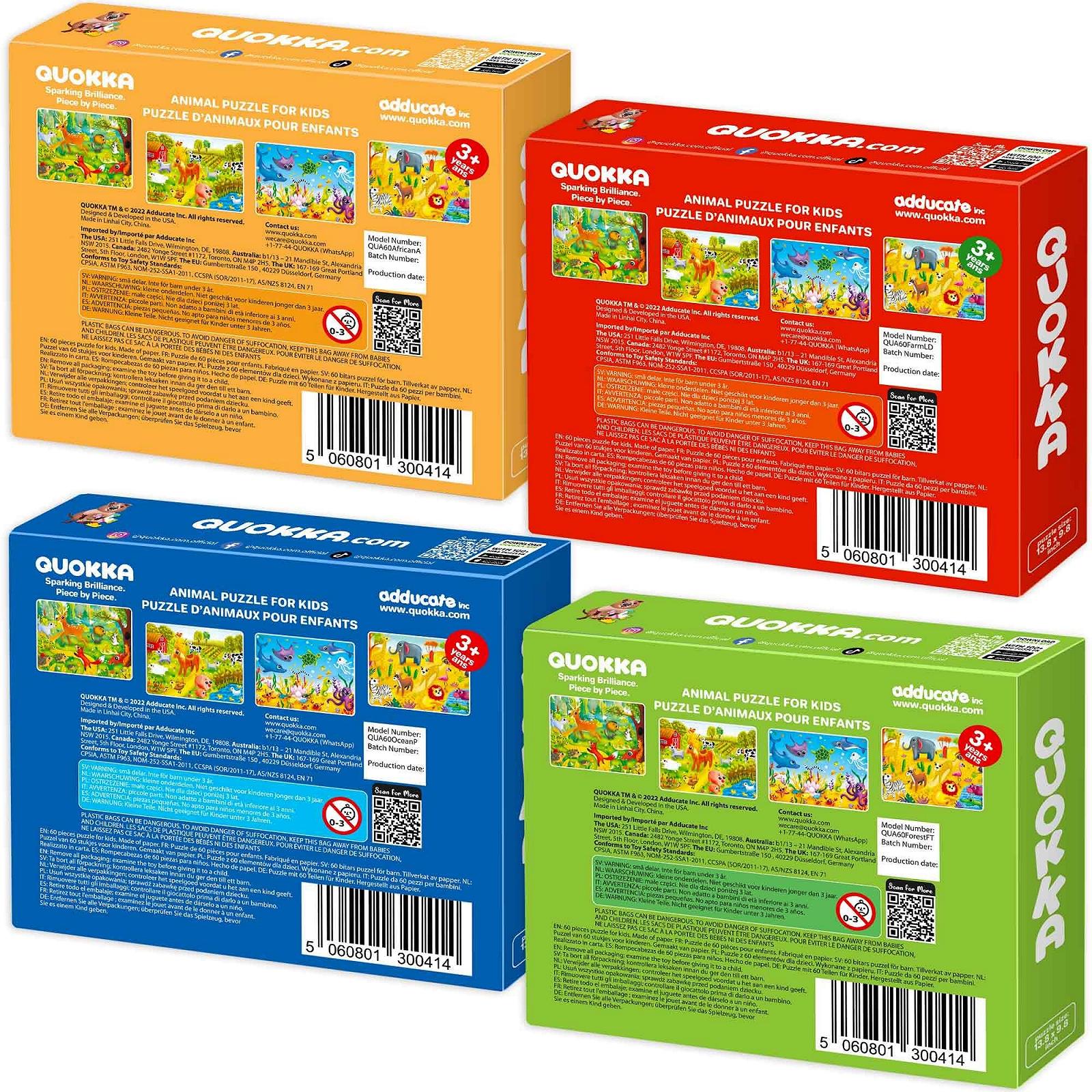 Пазл в рамке QUOKKA 4 x 60 элементов 13.8 x 9.8 дюймов, фото №8 Пазл в рамке QUOKKA 4 x 60 элементов 13.8 x 9.8 дюймов, фото №8