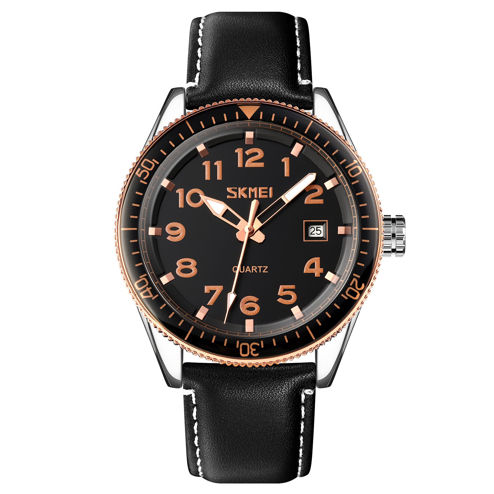 Годинник Skmei 9232LRGBK Rose-Gold Black Leather SALE, фото №1