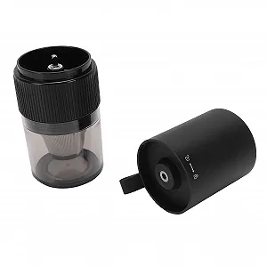 Электрическая кофемолка Marhynchus Регулируемая, из нержавеющей стали, компактная для дома, кемпинга, путешествий, тихий мотор, функция автоматической остановки, интеграция помола synthetic.ua - Фото 1