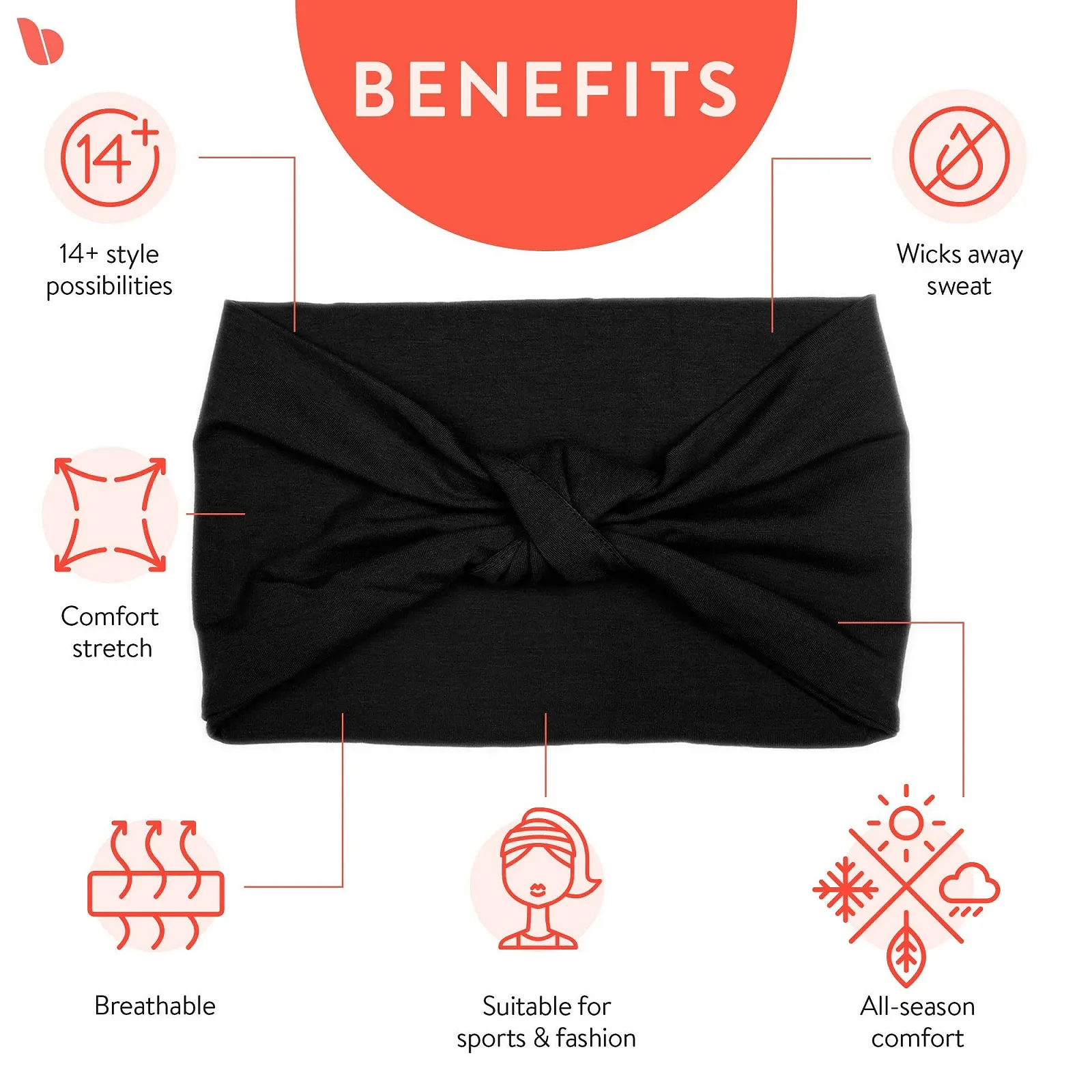 Пов'язка на голову BLOM Original для жінок, фото №2