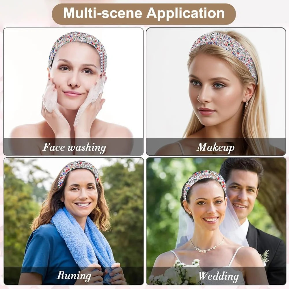 Обруч для волосся широкий з м'якою підкладкою, фото №4