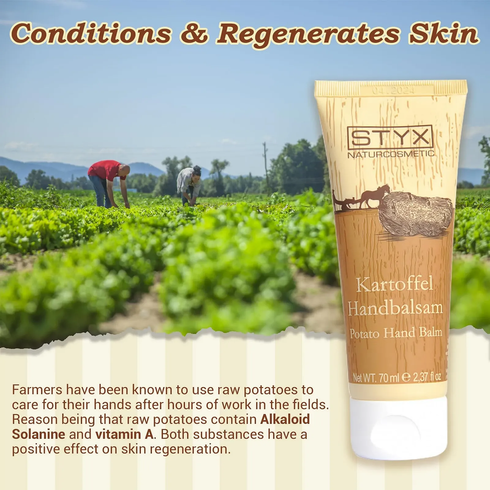 Бальзам для рук STYX Naturcosmetic Картофельный 70 мл, фото №3