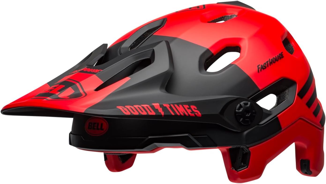 Велосипедний шолом BELL Super Dh MIPS M (55-59) Fasthouse Matt Red/Black, фото №3