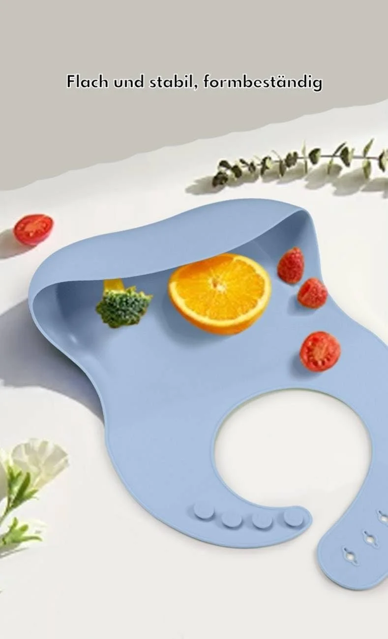 Набір дитячого посуду Eliano Силіконовий 6 предметів Тарілка та миска з присосками, слинявчик, поїльник з трубочкою та столові прилади Синій, фото №3 Набір дитячого посуду Eliano Силіконовий 6 предметів Тарілка та миска з присосками, слинявчик, поїльник з трубочкою та столові прилади Синій, фото №3