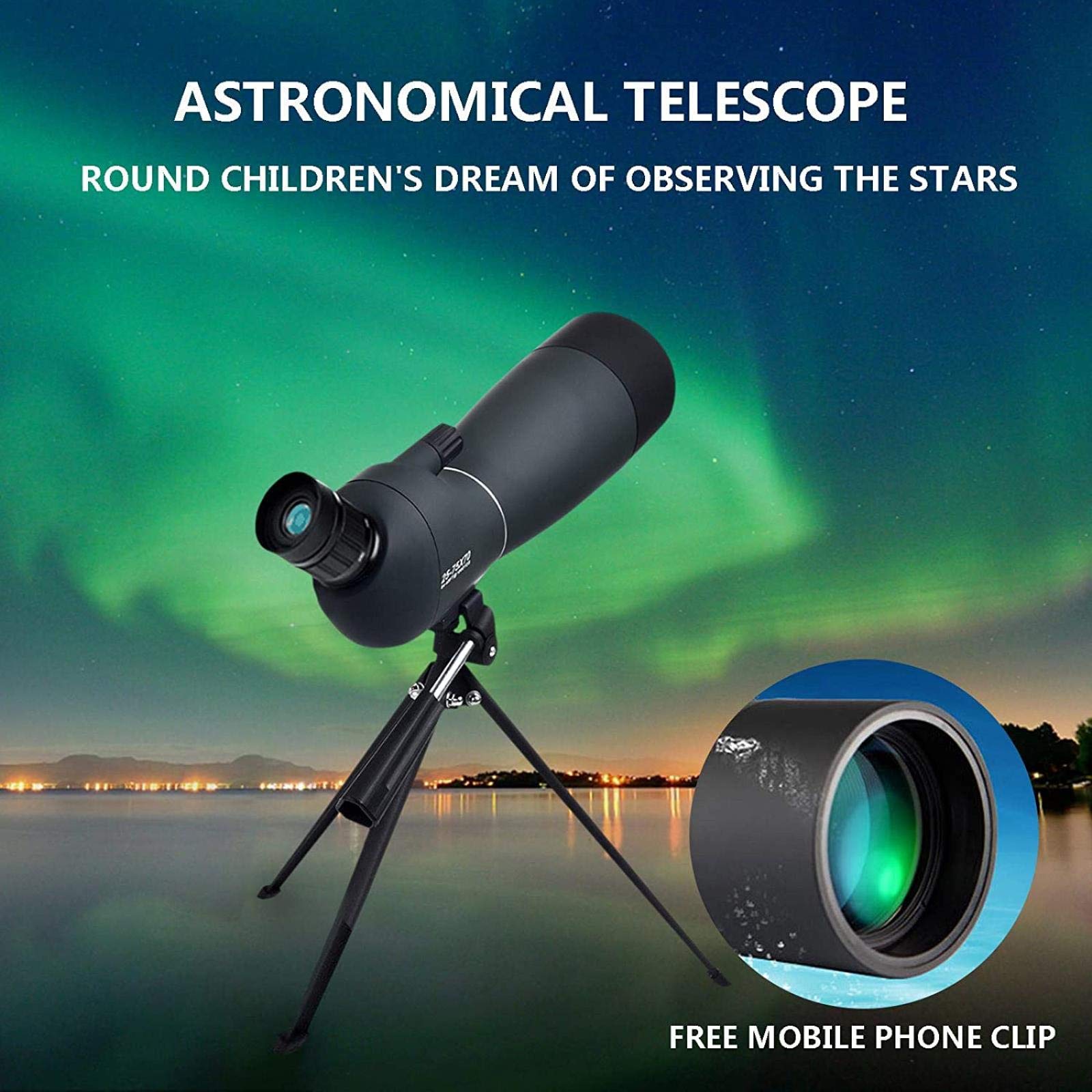 Монокуляр Telescopes HD 75x70 BAK4 Prism FMC Lens, фото №3