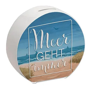 Скарбничка Meer geht Immer Керамічна з морським мотивом - Фото 1