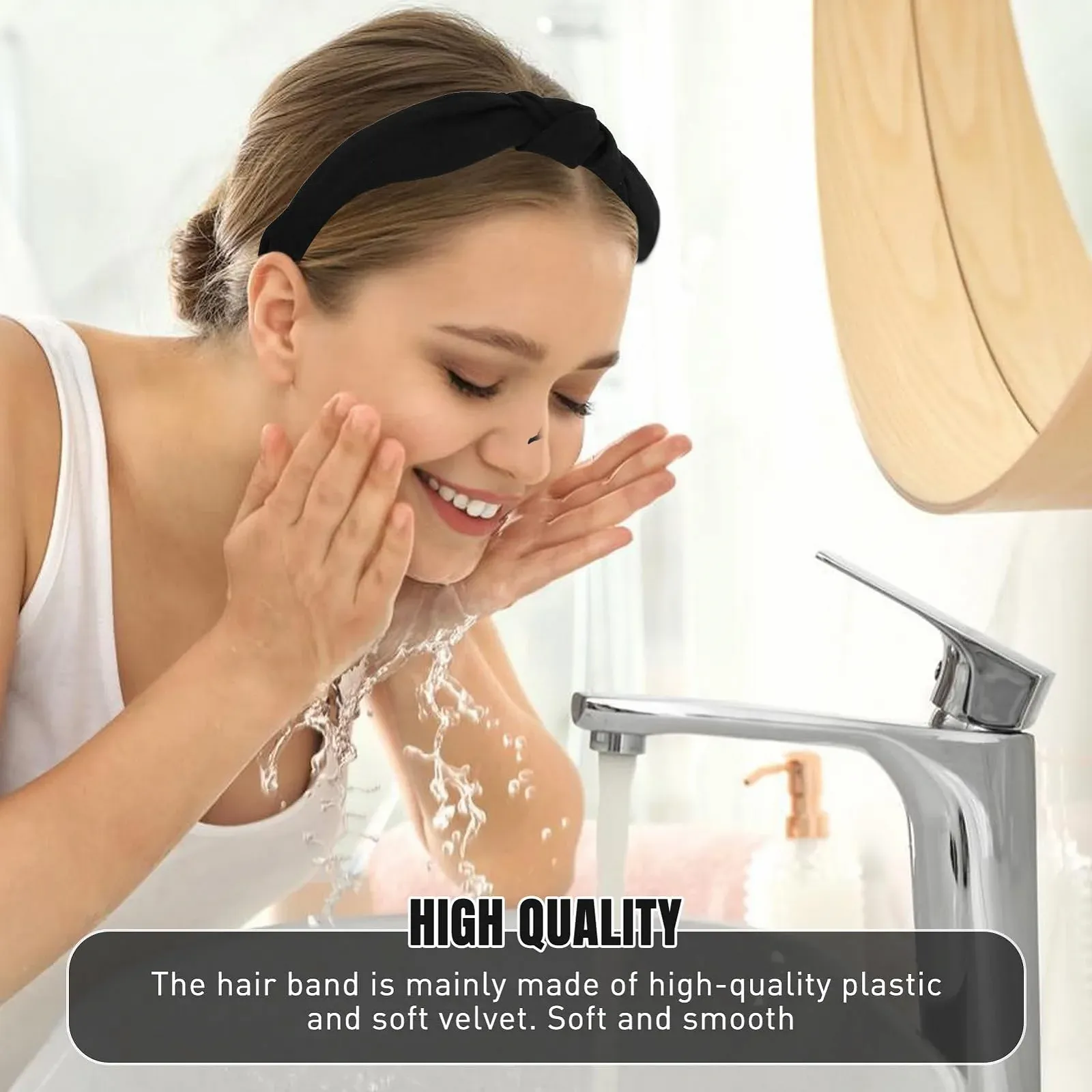 Обруч на голову с узлом, фото №4