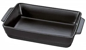 Форма для запекания Spring Chalet прямоугольная 40 x 24 см керамическая черная - Фото 1