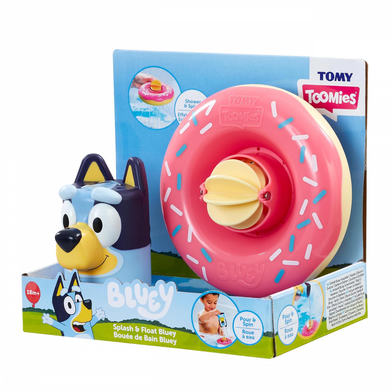 Круг для плавання Tomy Toomies Bluey іграшка для ванни з носиком і поплавком з водяним колесом сенсорна, фото №2