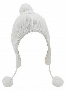 Шапка-перуанка для девочки с помпоном и блестками - Фото 1