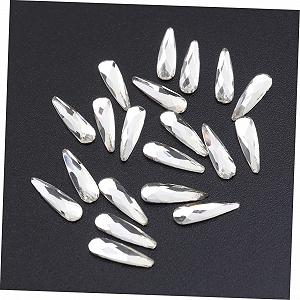 Кристаллы для ногтей Healeved 60 штук, блестящие украшения для ногтей для натуральных и искусственных ногтей, универсальные для проектов, для дома и салона synthetic.ua - Фото 1