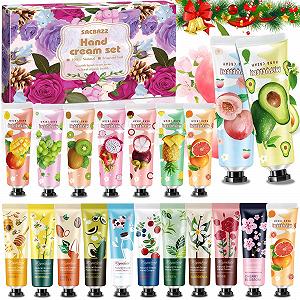 Набор мини-кремов для рук 20 шт, мини-набор для женщин на Рождество, увлажняющий крем для сухих потрескавшихся рук, маленькие подарки для женщин и мужчин, на День матери, День Святого Валентина, подарок на день рождения - Фото 1