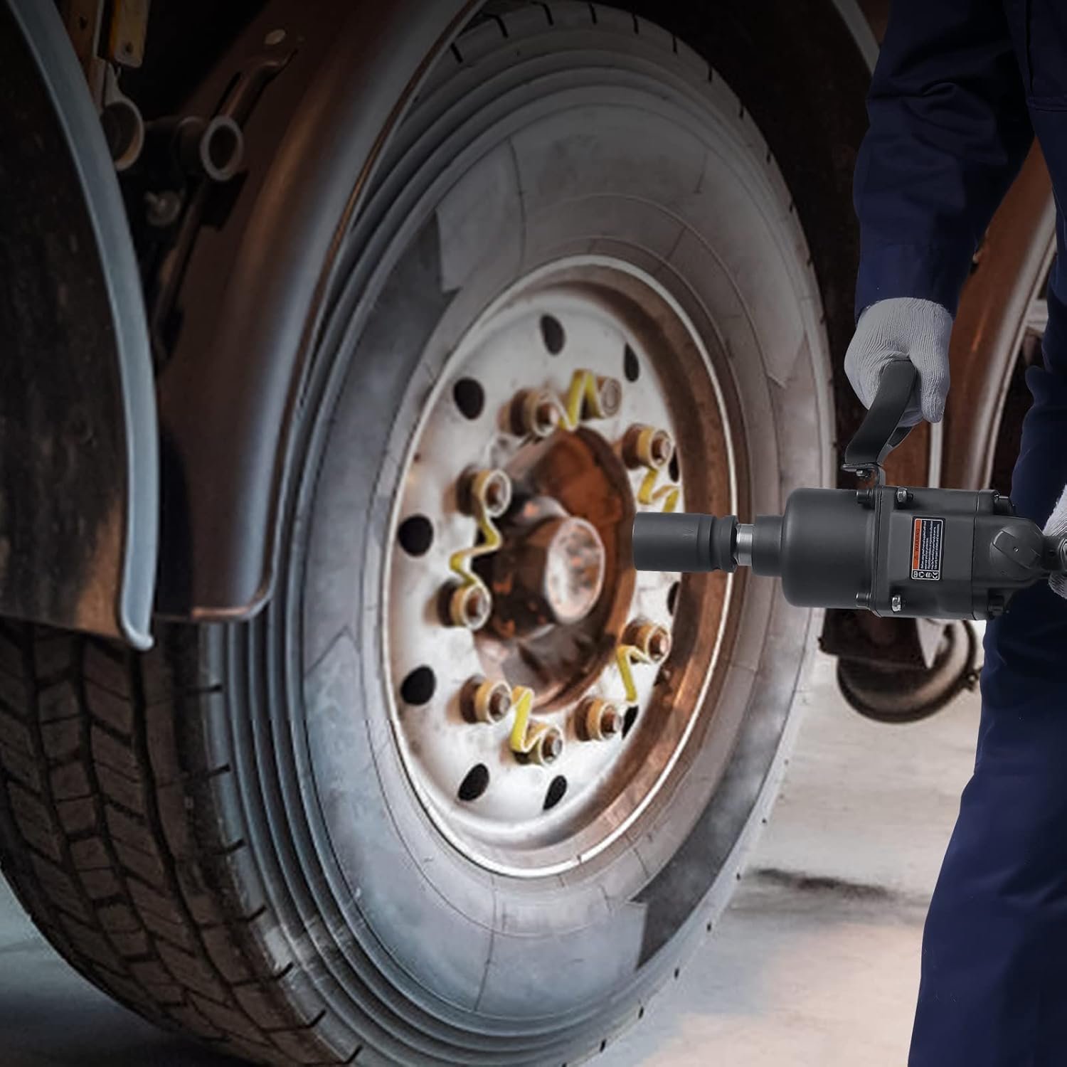 Пневматичний ударний гайковерт VEVOR LZ-638 Чорний, фото №6